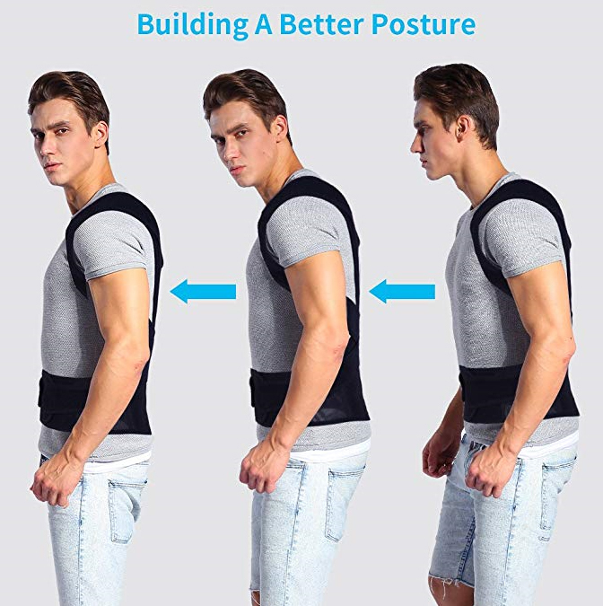 Andego - Back Brace Posture Corrector Women Men - Elastic Shoulder